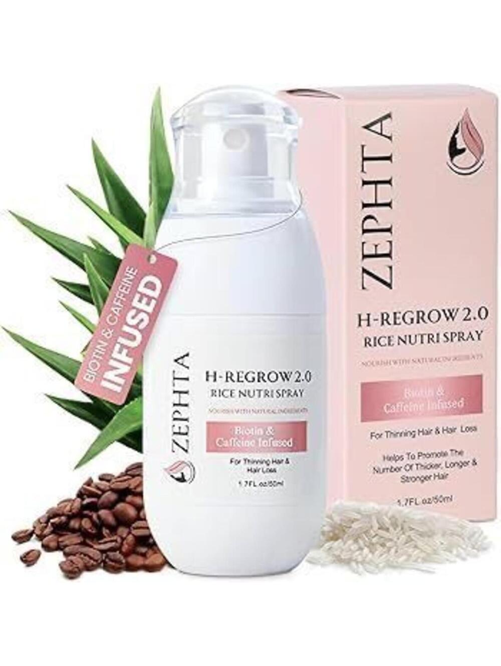 Zephra Hair Regrowth Spray Thinning Hair Loss Treatment Scalp
